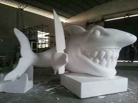 泡沫雕塑聚脲(圖2) 仿真動物雕塑防護聚脲材料
